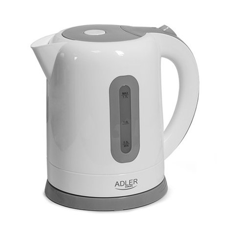 Adler | Kettles | AD 1234 | Standard kettle | 2200 W | 1.7 L | Plastic | 360° rotational base | White